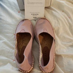 CANVAS Viscata Pink Flats NWOB Size 40/9